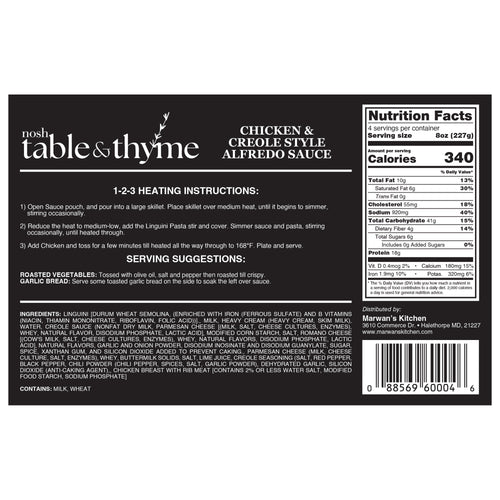 Chicken & Creole Style Alfredo Sauce