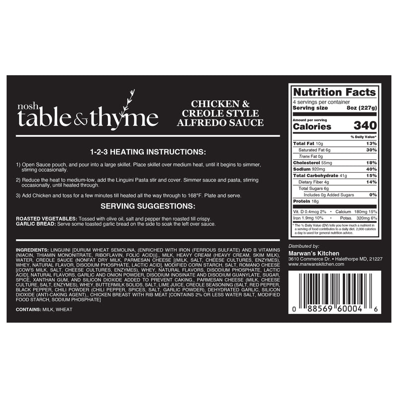 Chicken & Creole Style Alfredo Sauce
