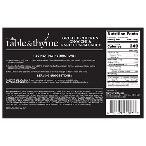 Chicken Gnocchi Garlic Parmigiana