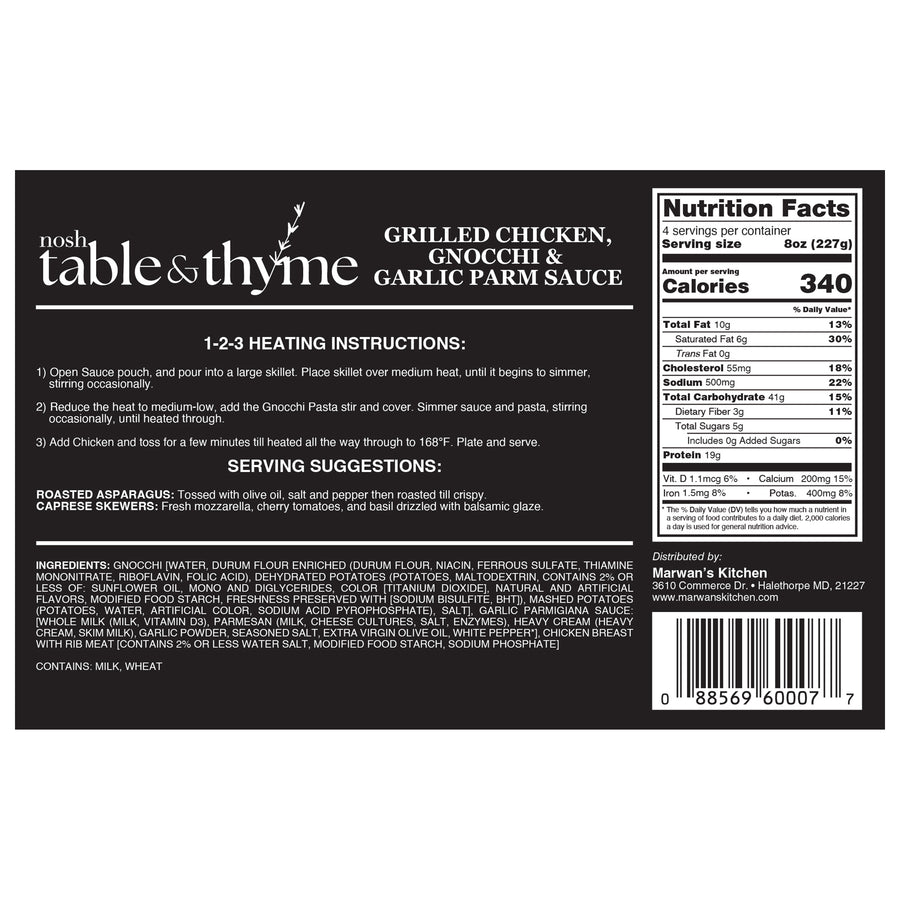 Chicken Gnocchi Garlic Parmigiana