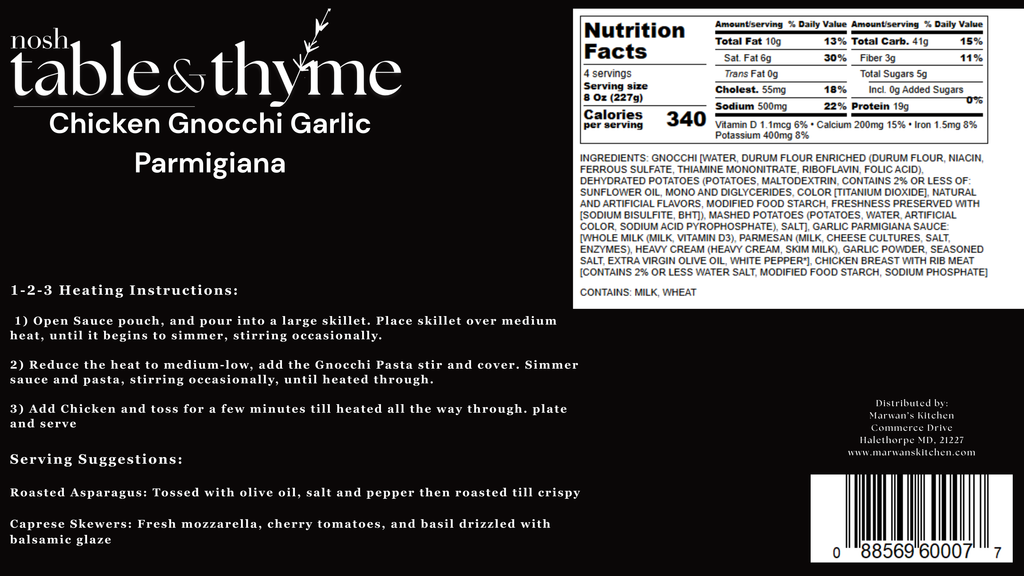 Chicken Gnocchi Garlic Parmigiana