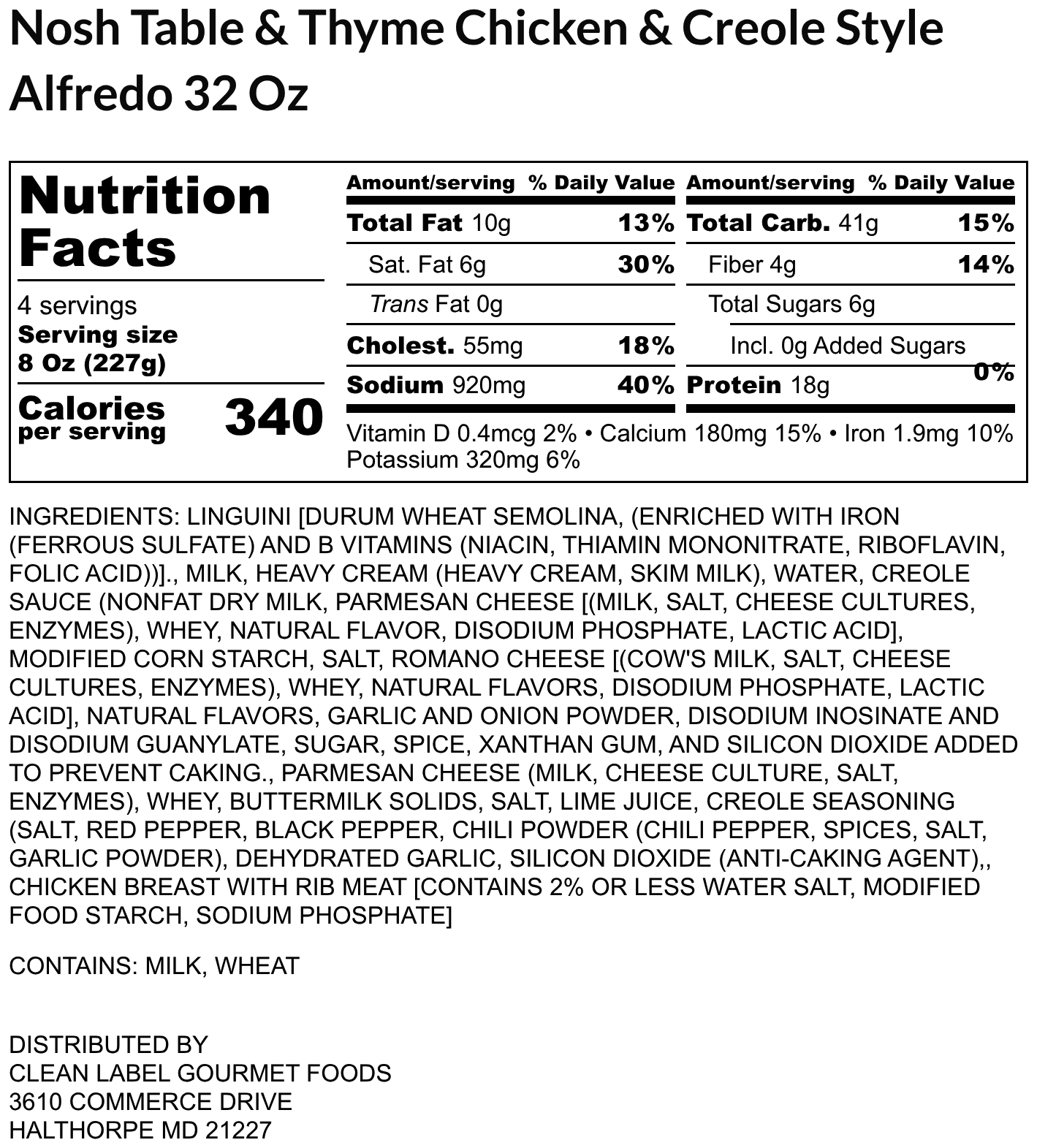 Chicken & Creole Style Alfredo Sauce