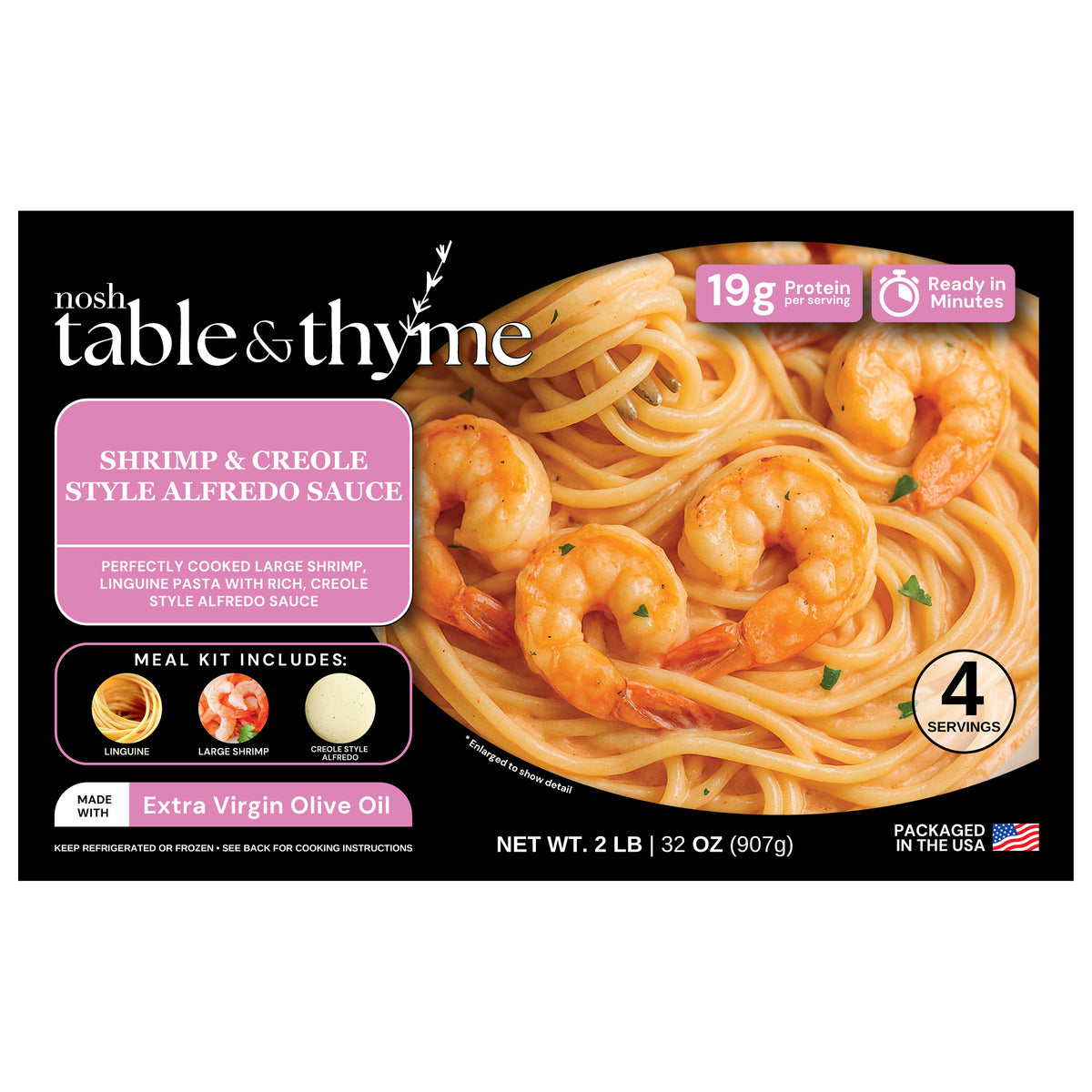 Shrimp & Creole Style Alfredo Sauce