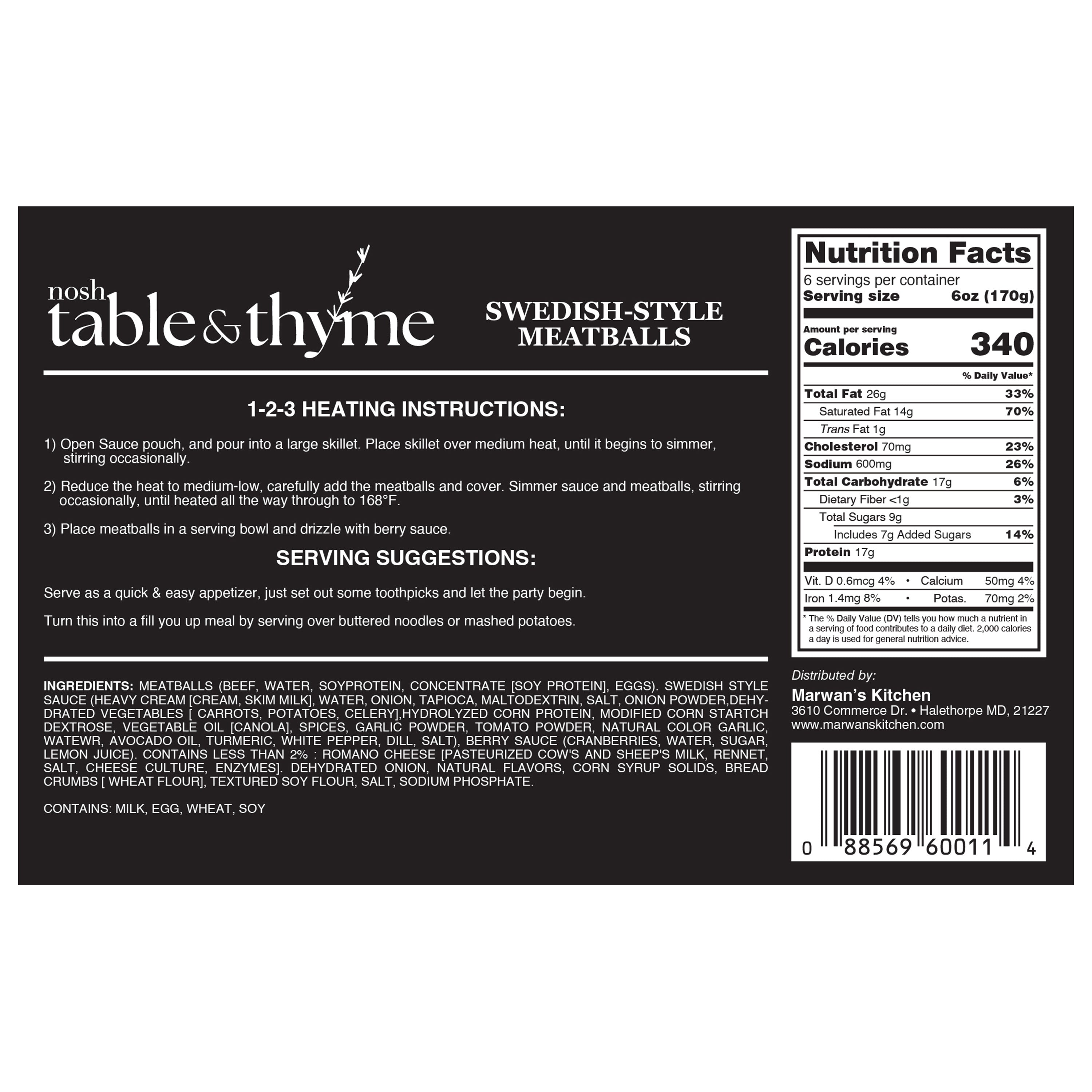 Swedish Style Meatballs