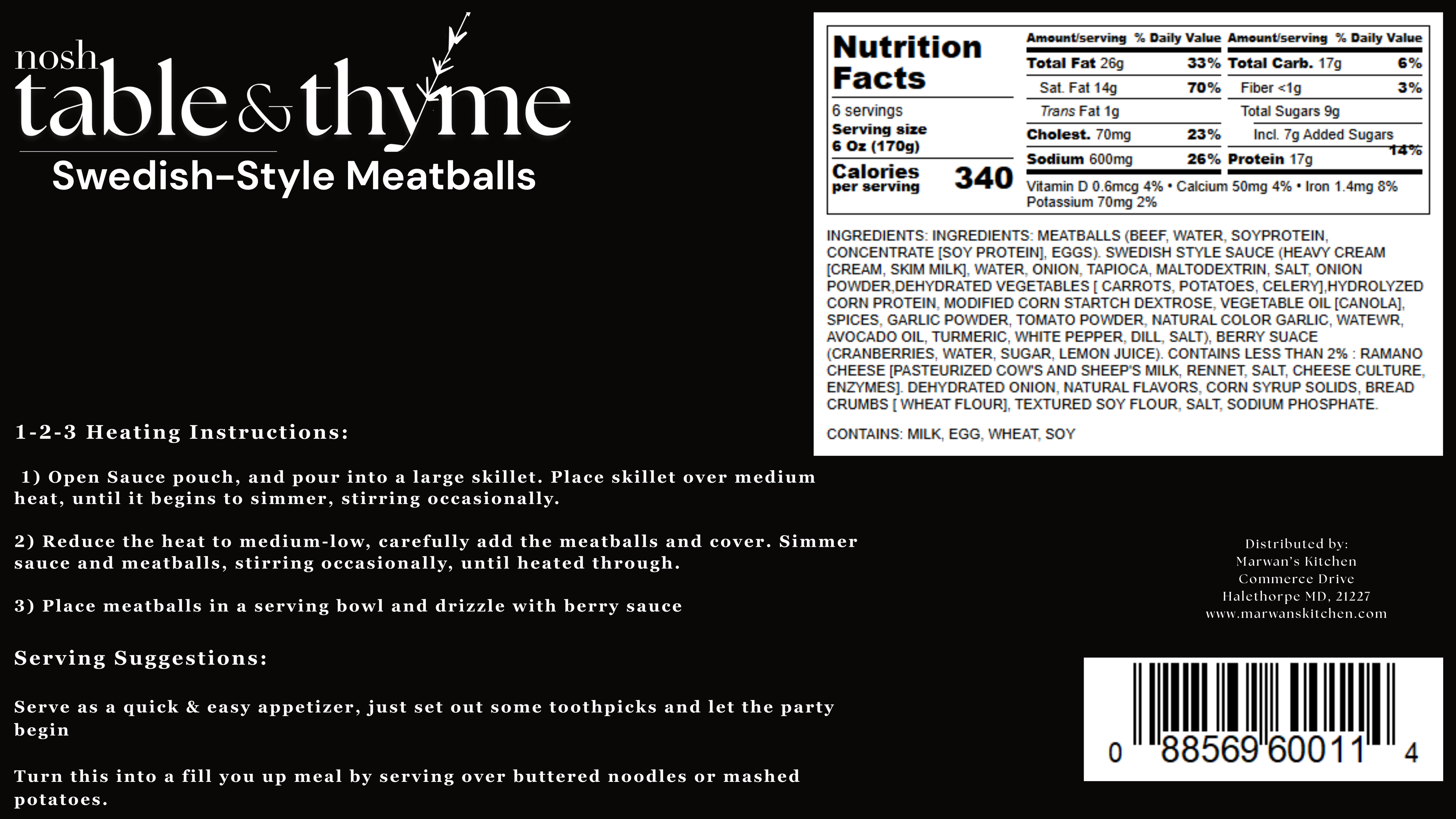 Swedish Style Meatballs